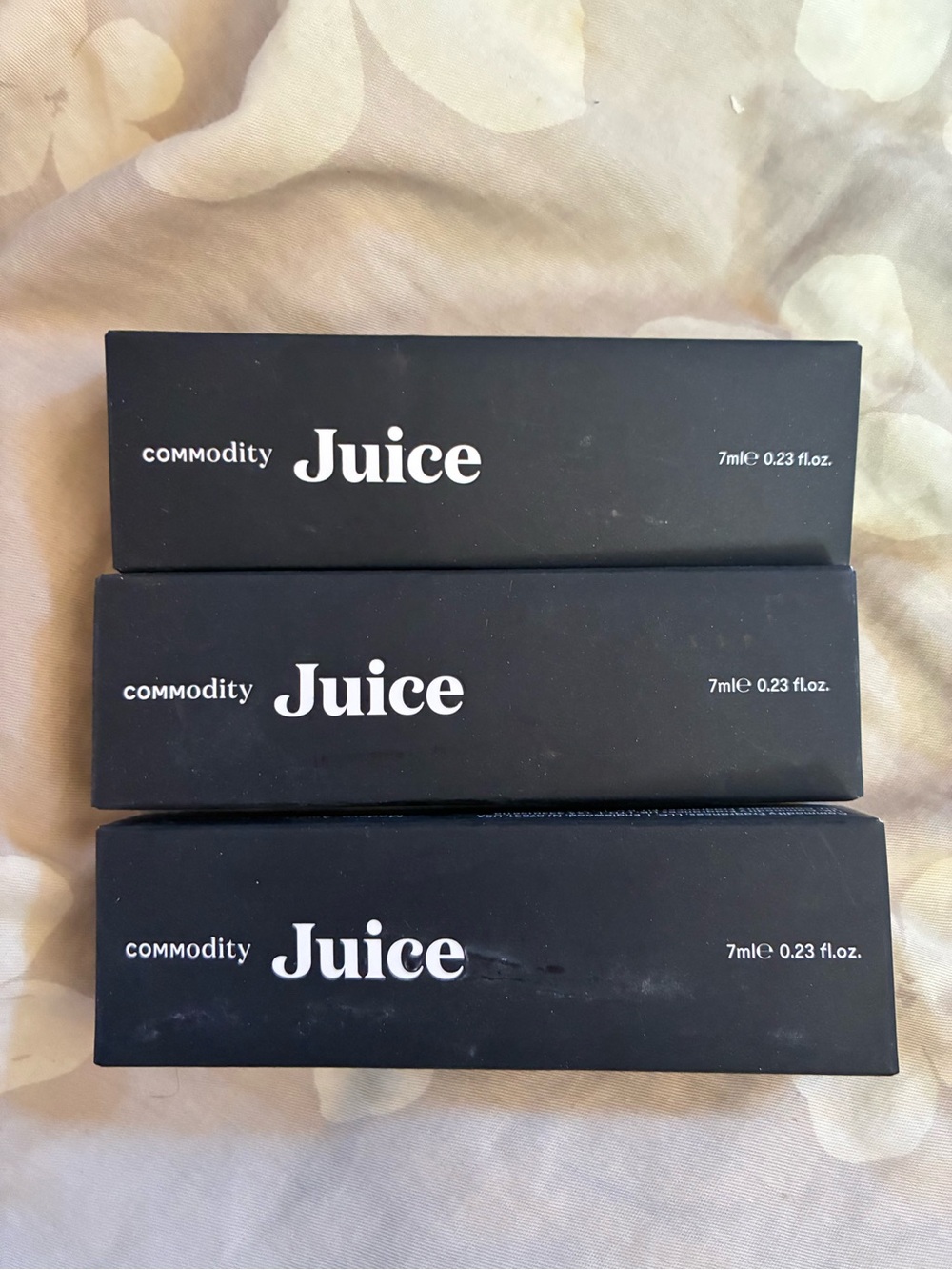 3 X Commodity Juice Expressive Eáu de Pàrfum Travel Spray 7ml